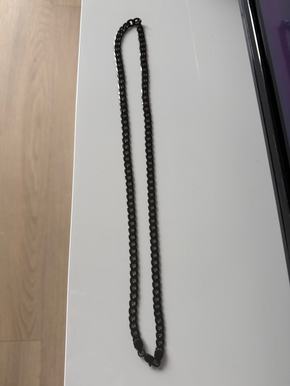 Black Chunky Chain Necklace